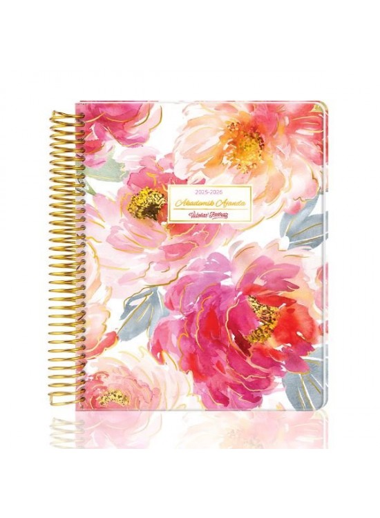 Vj Akademik Ajanda Spiralli Sert Kapak 2025-2026 Ayraçlı 17x23 Cm 225-2241