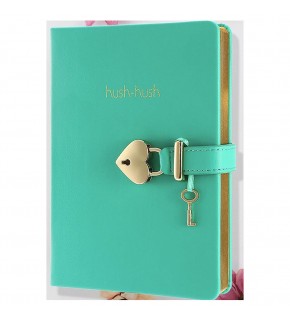 Vj Defter Hush Hush Kilitli 13x18 80 GR 160 YP Çizgili Lila 1333