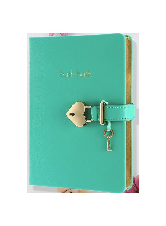 Vj Defter Hush Hush Kilitli 13x18 80 GR 160 YP Çizgili Lila 1333