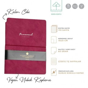 Vj Kuka Defter A5 80 GR 96 YP Çizgili Fuşya
