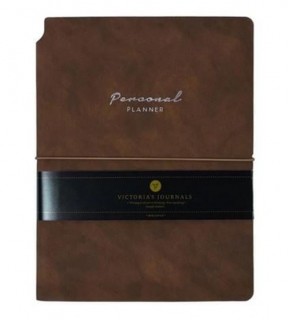 Vj Kuka Defter A6 Çizgili Kahverengi