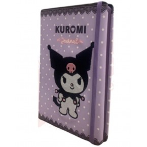 Vj Kuromi Vegan Deri Günlük.a5 100 Gr.192 Sayfa.lastikli, Kener Boyalı.nakışlı