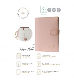 VJ Kutulu Defter 13x18 Cm Ivory 96 YP Kitap Ayraçlı 124-1059