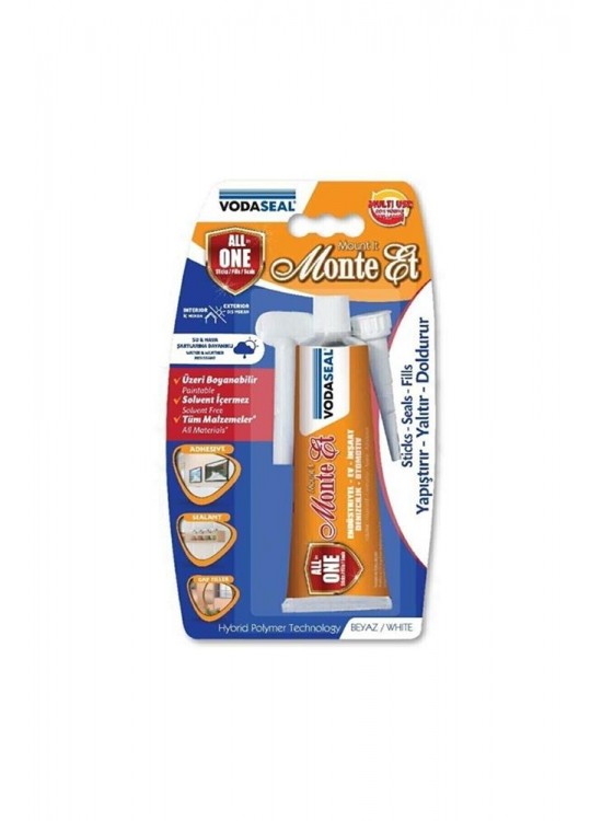 Vodaseal Beyaz Monte ET 75Gr (Yapıştırır-Yalatır-Doldurur)