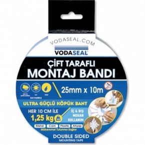 Vodaseal Çiftaraflı Montaj Bandı 25x10 M 0581