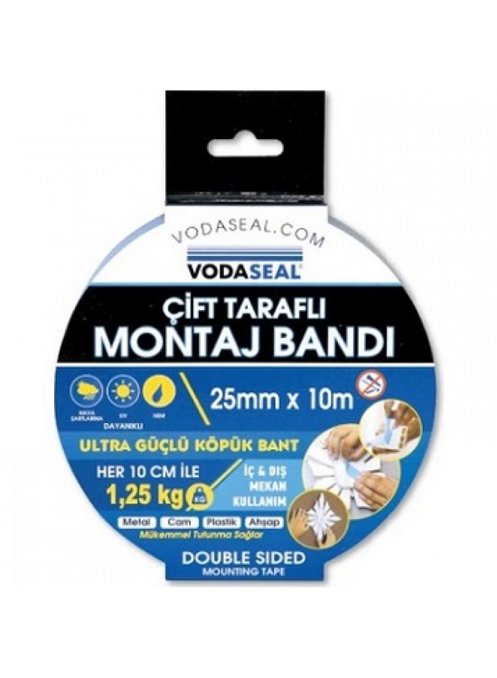 Vodaseal Çiftaraflı Montaj Bandı 25x10 M 0581