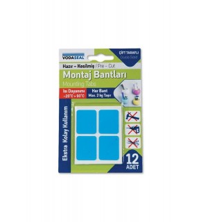 Vodaseal  Montoj Bantı Hazır Kesilmiş 12li Mavi-Beyaz ( Her Band 2Kg Taşır)