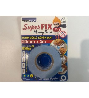 Vodaseal Super Fıx Köpük Bant 20mmX3m (Metal-Cam-Plastik-Ahşap)