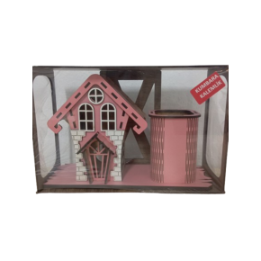 Volee Craft Dekoratif Ev Kumbara + Kalemlik Peri
