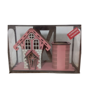 Volee Craft Dekoratif Ev Kumbara + Kalemlik Peri