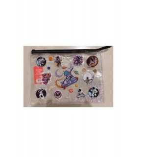 Vuki Fermuarlı Şeffaf Dosya Sulu A4 Astronot 1/S VK-0073-07