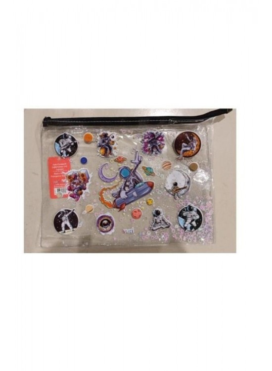 Vuki Fermuarlı Şeffaf Dosya Sulu A4 Astronot 1/S VK-0073-07 Vuki Fermuarlı Şeffaf Dosya Sulu A4 Astronot 1/S VK-0073-07