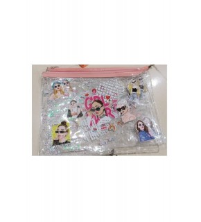 Vuki Fermuarlı Şeffaf Dosya Sulu A4 Gırlpower 1/ VK-0073-10