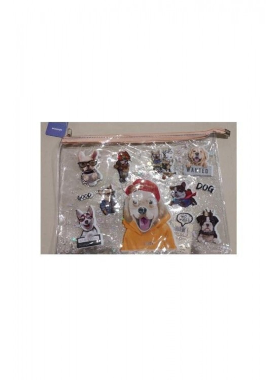 Vuki Fermuarlı Şeffaf Dosya Sulu A4 Köpek 1/S VK-0073-09 Vuki Fermuarlı Şeffaf Dosya Sulu A4 Köpek 1/S VK-0073-09