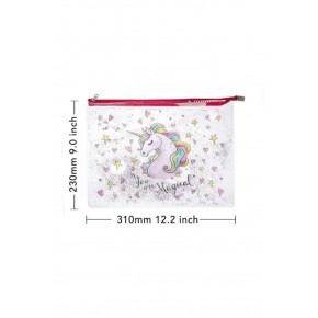 Vuki Fermuarlı Şeffaf Dosya Sulu  A4 Mıx 1/S VK-0073-06