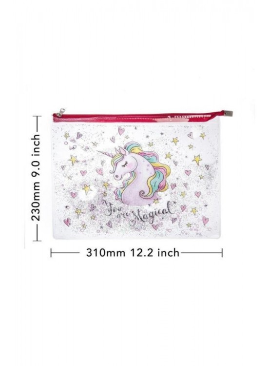 Vuki Fermuarlı Şeffaf Dosya Sulu A4 Mıx 1/S VK-0073-06 Vuki Fermuarlı Şeffaf Dosya Sulu A4 Mıx 1/S VK-0073-06