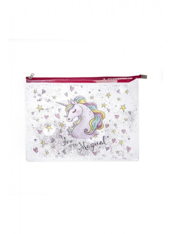 Vuki Fermuarlı Şeffaf Dosya Sulu A4 VK-0073-02 Vuki Fermuarlı Şeffaf Dosya Sulu A4 VK-0073-02