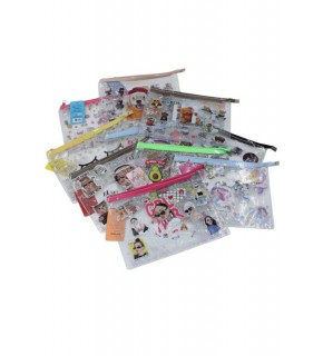 Vuki Fermuarlı Şeffaf Dosya Sulu A4 VK-0073