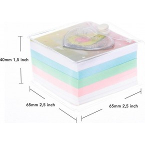 Vuki Küp Bloknot Simli Sulu 6,3x6,3 Cm Avokado VK-0111-4