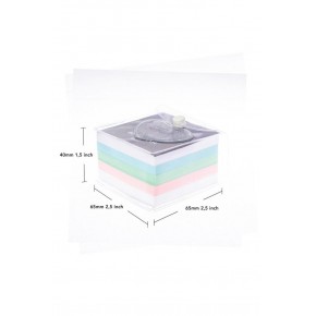 Vuki Küp Bloknot Simli Sulu 6,3x6,3 Cm Neon-2 VK-0111-12