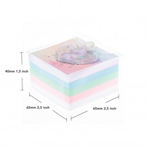 Vuki Küp Bloknot Simli Sulu 6,3x6,3 Cm Unıcorn VK-0111-1