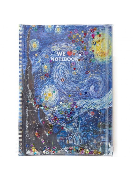 Vuki Sulu Çantalı Defter Orta Boy Van Gogh 1/S VK-0086G Vuki Sulu Çantalı Defter Orta Boy Van Gogh 1/S VK-0086G