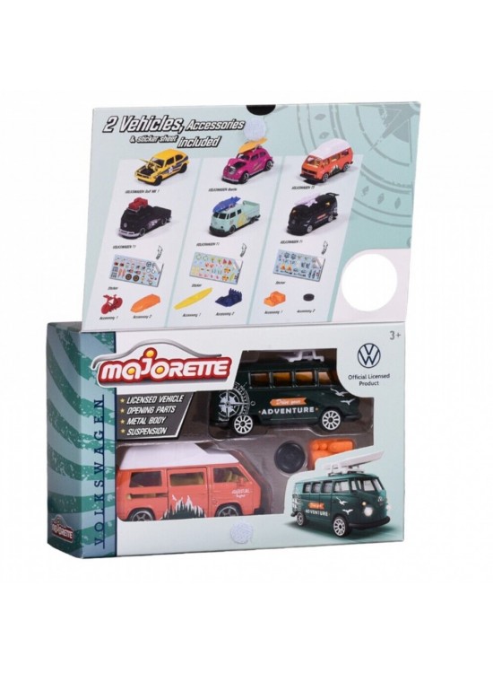 Vw The Originals 2 Pieces Set, 3-Asst. Model Arabalar Vw The Originals 2 Pieces Set, 3-Asst. Model Arabalar