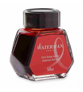 Waterman Dolma Kalem Mürekkebi Cam Şişede 50 ML Kırmızı S0110730
