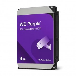 Wd 4Tb 3.5 Purple WD44PURZ Sata3 5400RPM 128MB 7-24 Guvenlık Harddisk (Resmi Distribitör Ürünü)