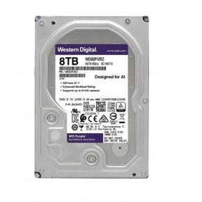 Wd 8Tb Purple WD82PURZ 7200RPM 256MB 7x24 Güvenlik Harddisk (İthalat)