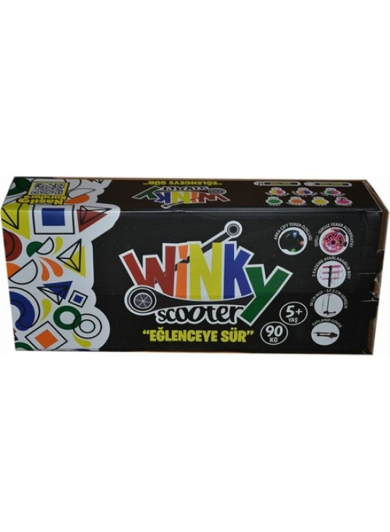 Winky Scooter Yeşil Işıklı Kutulu