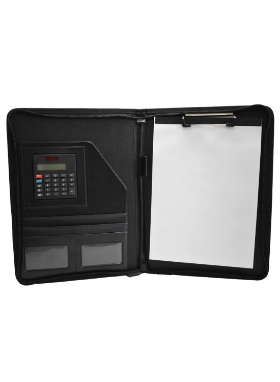 Wole Fermuarlı Lux Sekreterlik Hesap Makineli Siyah 1413-3