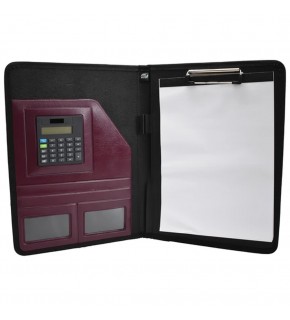 Wole Sekreterlik Hesap Makineli Lux Bordo 1411-8