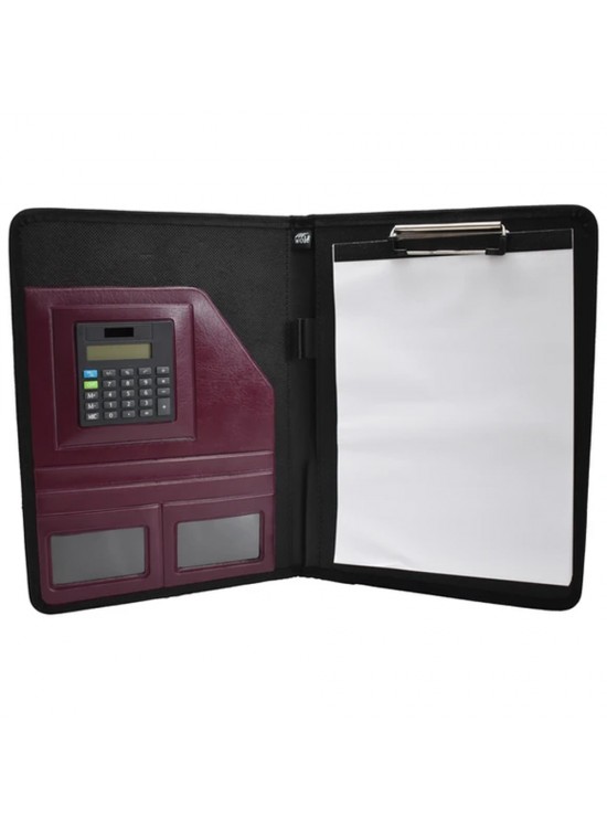 Wole Sekreterlik Hesap Makineli Lux Bordo 1411-8