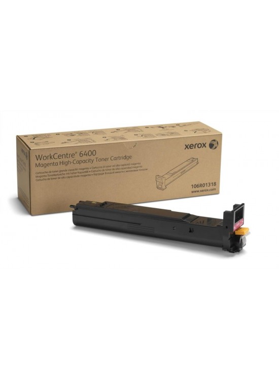 Xerox 106R01318 WorkCentre 6400 Yüksek Kapasite Magenta Kırmızı Toner 14.000 Sayfa
