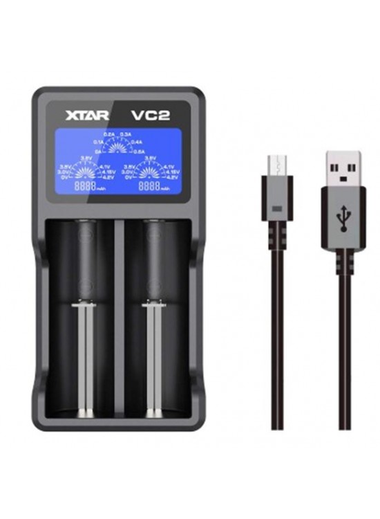 Xtar VC2 Evrensel Li-Ion Pil Şarj Cihazı – 2 Yuvalı Xtar VC2 Evrensel Li-Ion Pil Şarj Cihazı – 2 Yuvalı