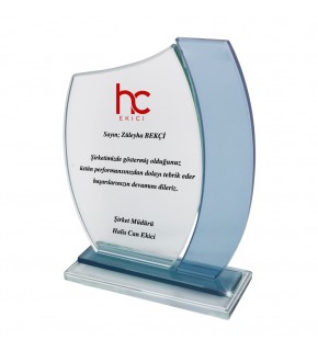 YAKUT KRİSTAL PLAKET