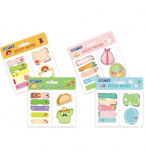 Yapışkan Not-Desenli Set 48 Li Stand K0120