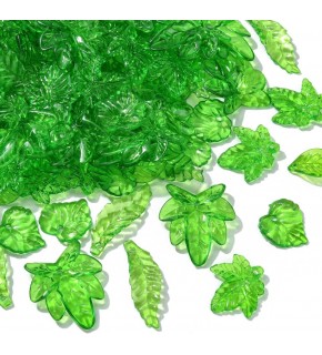 Yaprak Boncuk Yeşil 25Mm B3453