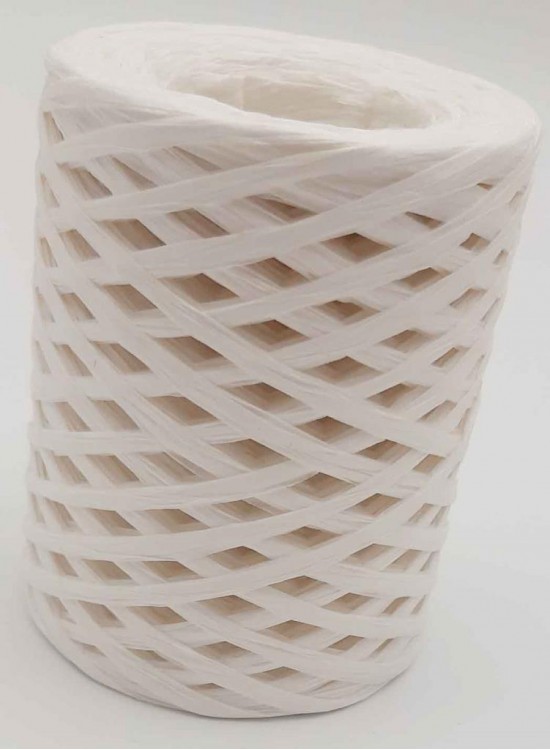 Çanta Aksesuar Yeni İthal Rafya İp 100 gr Beyaz (G14)