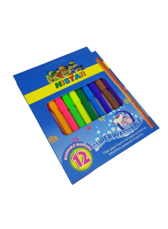 Yıkanabilir Kumaş Kalemi 12 Li