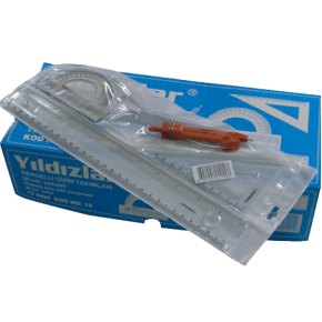 Yıldızlar Çizim Takımı Pergelli 30 CM 19 (1 Adet)
