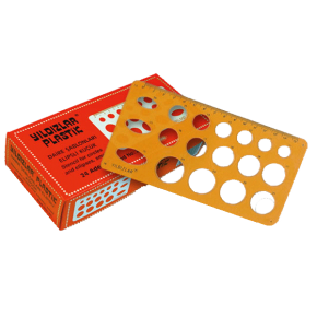 Yıldızlar Daire Şablonu Elipsli Küçük 25 (1 Adet)