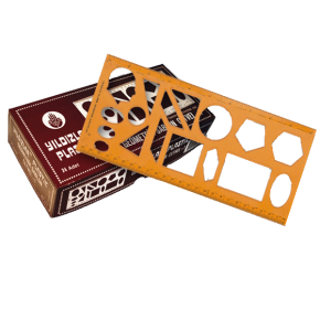 Yıldızlar Geometrik Şablon Cetvelli Atatürklü 25 CM 40 (1 Adet)