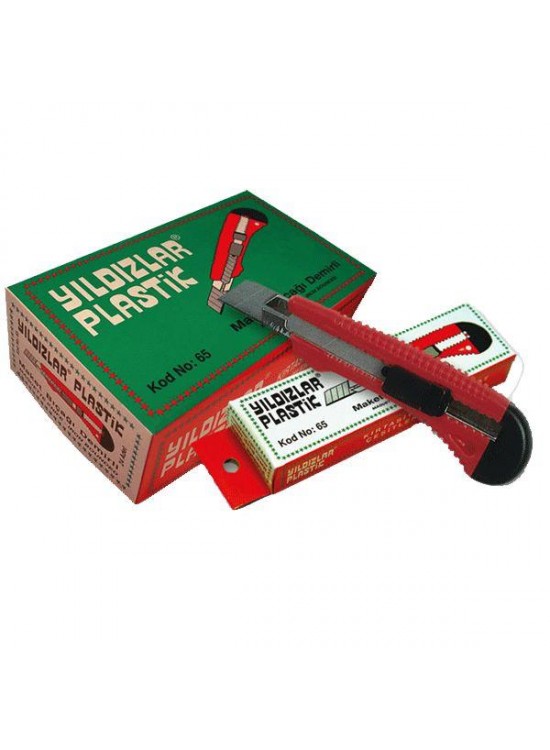 Yıldızlar Maket Bıçağı Geniş Ucu Demirli 65 (1 Adet)