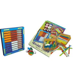 Yıldızlar Mishap (Abaküs) Takımı Sayı Çubuklu ve Fasulyeli 98