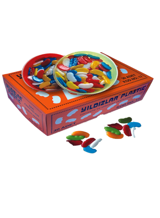 Yıldızlar Sayı Fasulyesi Plastik Kutuda 17 (1 Adet)