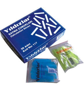 Yıldızlar Sayma Çubukları 117 (1 Adet)