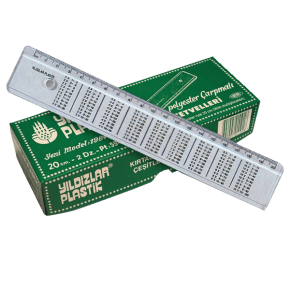 Yıldızlar Standart Cetvel Çarpım TabLolu 20 CM 11 (1 Adet)