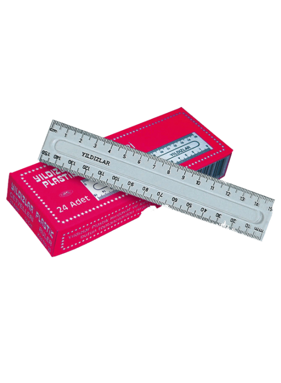 Yıldızlar Standart Cetvel Plastik 15 CM 30 (1 Adet)